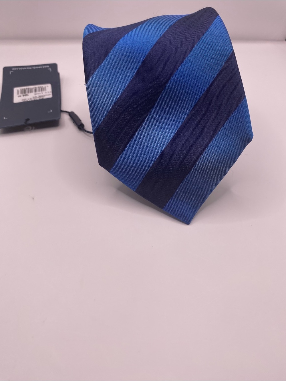 Daniel Hechter Navy and Royal Blue Diagonal Stripe Tie NWT